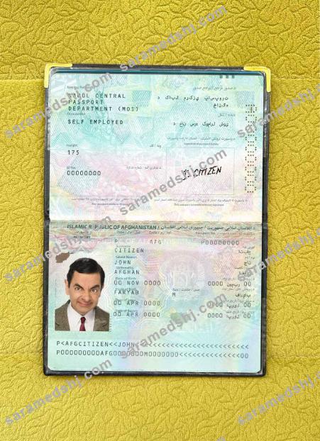 Afghanistan passport photo look